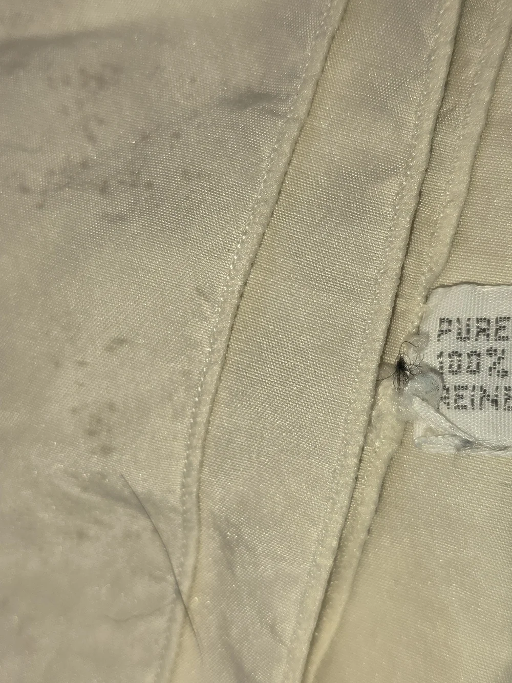 Vintage Christian Dior Cream Pure Silk Logo Scarf Wrap Stained